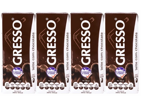 Gresso Chocolate Milk pack. 4 x 200 ml