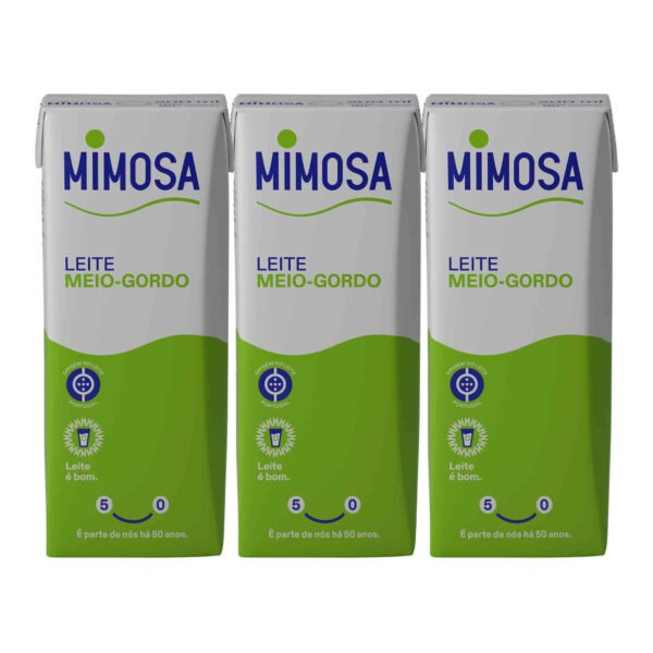 Semi-Skimmed UHT Milk Mimosa. pack. 3 x 200 ml